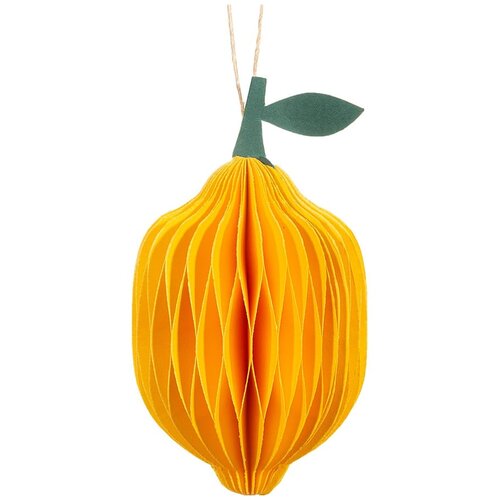 Sass &amp;amp; Belle Papirnat ukas za božićno drvce &amp;oslash; 6 cm Lemon Honeycomb &amp;ndash; Slike
