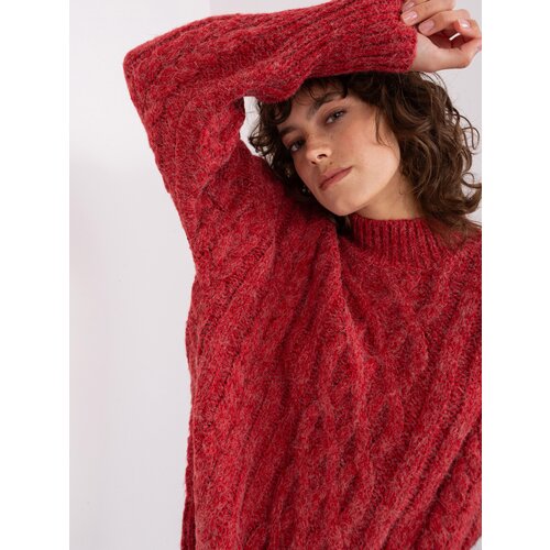 Wool Fashion Italia Sweater-AT-SW-2363-2.04P-dark red Cene