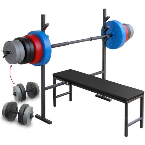 IRON SPORT Benc klupa i tegovi - Benc klupa «LEON» tegovi 84kg i 2+1 šipka - proizvodac Cene