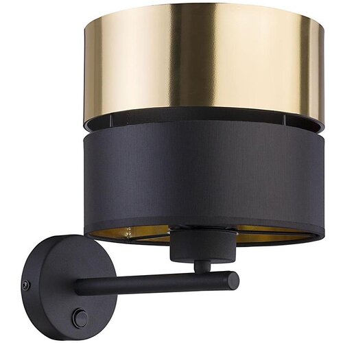 Zidna lampa HILTON 1xE27/15W/230V mesing/crna Cene