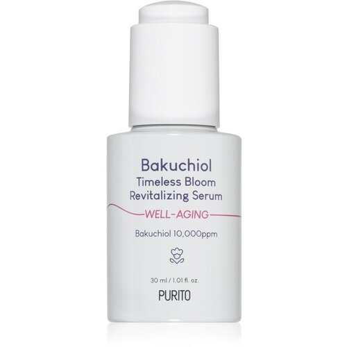 PURITO Bakuchiol Timeless Bloom intenziven revitalizacijski serum za obnovo čvrstosti obraza 30 ml Cene