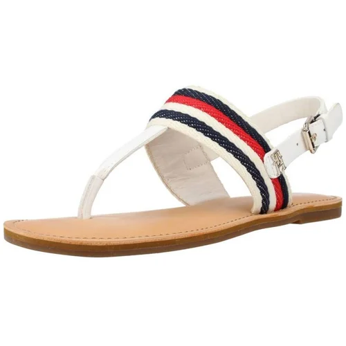 Tommy Hilfiger FLAT SANDAL CORPORATE Bijela