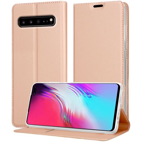 Cadorabo Case, združljiv s Samsungom v elegantnem rosă &permil; Gold - za&scaron;čitni pokrov z magnetnim zapiranjem, stoječo funkcijo in režo za kartico, (20694872) Cene