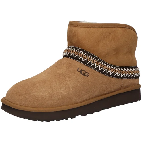 Ugg Ležerne čizme 'Classic Mini' smeđa / crna / bijela