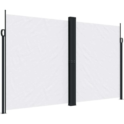 VidaXL Bočna tenda na uvlačenje bijela 180x1000 cm Slike