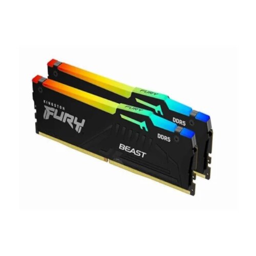 Kingston memorija 16GB(2x8GB)/DIMM/DDR5/6000MHz/CL36/FURY beast rgb expo Cene