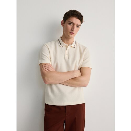 Reserved - Regular polo-majica - krem Slike