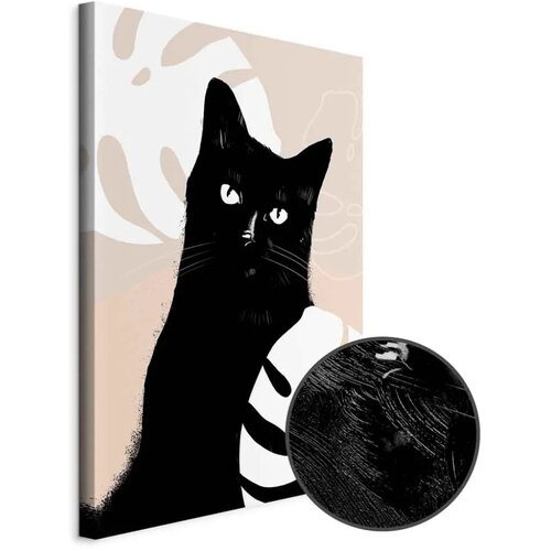  Slika - Cat in Monsteras (1 Part) Vertical 60x90 Premium Print Cene