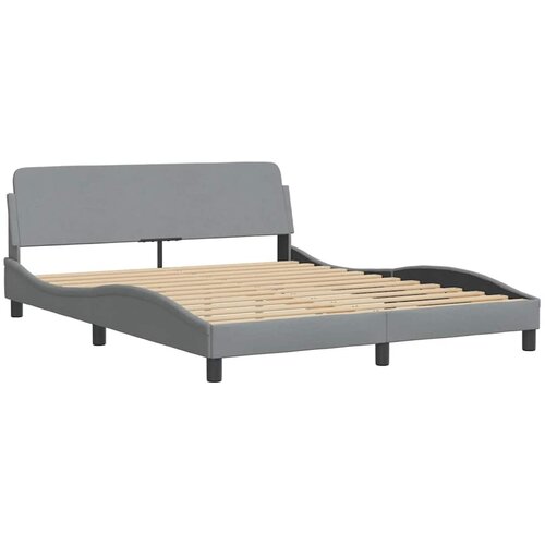  Okvir za krevet Dover svjetlosivi 160 x 200 cm od tkanine Slike