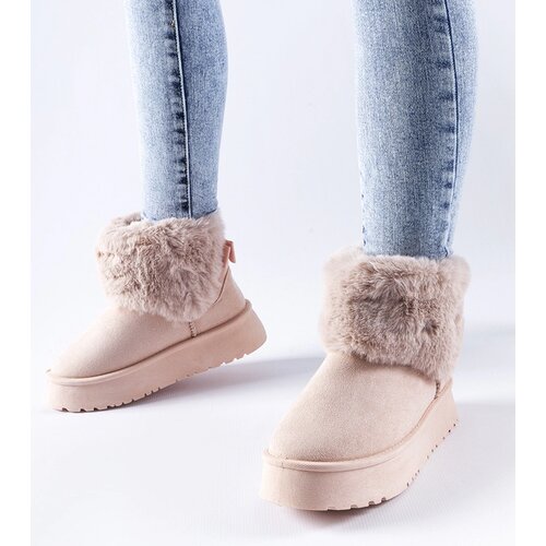 Gemre Pink snow boots adorned with fur Adelfia Cene