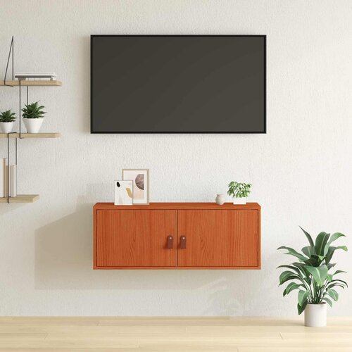  Ormar za Zid Vosak smeđa 80 x 30 x 30 cm Čvrsto borovo drvo Cijene