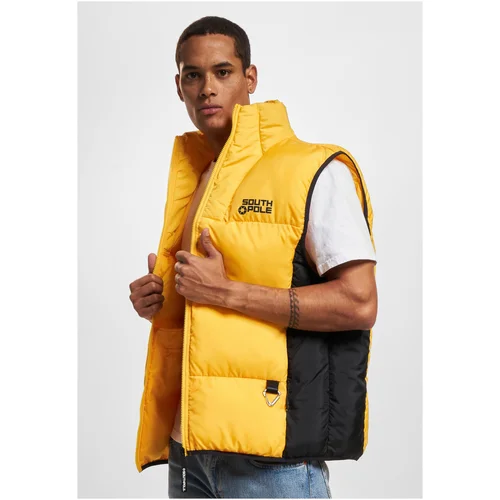 Southpole Men's Bubble Vest 1.0 Yellow/Black Vest