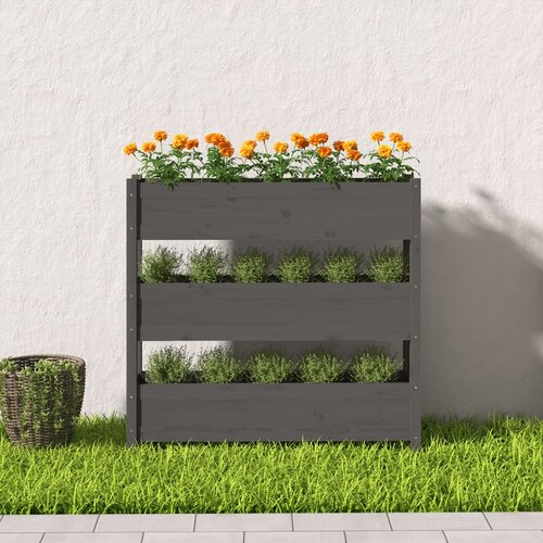  Sadilica siva 112 x 25 x 104,5 cm od masivne borovine Slike