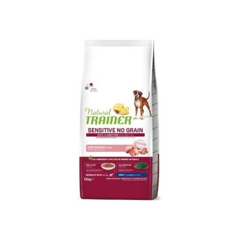 Natural trainer trainer natural sensitive bez zitarica, hrana za odrasle pse srednjih i velikih rasa, pastrmka 12kg Cene