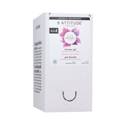 Attitude super leaves shower gel white tea leaves - 2 l Slike