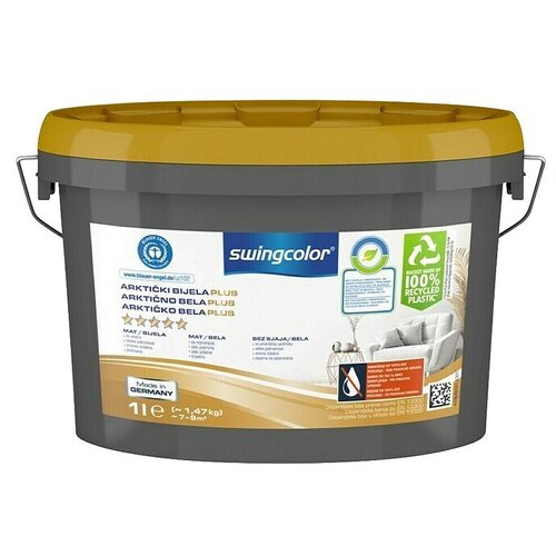 SWINGCOLOR Boja za zid Plus (Bijela, 1 l) Cijene