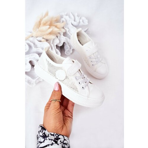 Kesi Children's Sneakers With Mesh BIG STAR HH374014 White Slike