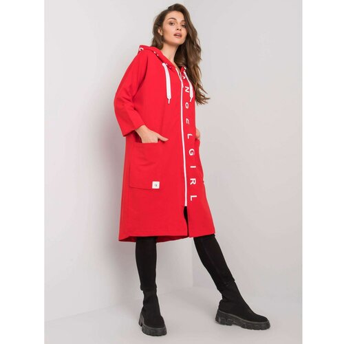 Fashion Hunters Red zip up hoodie Slike