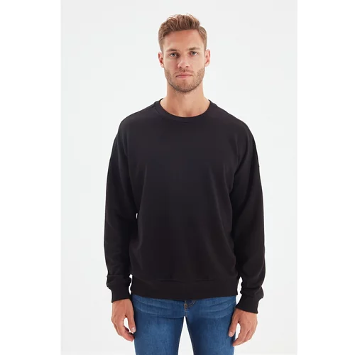 Trendyol Black Men's Oversize Fit Sweatshirt