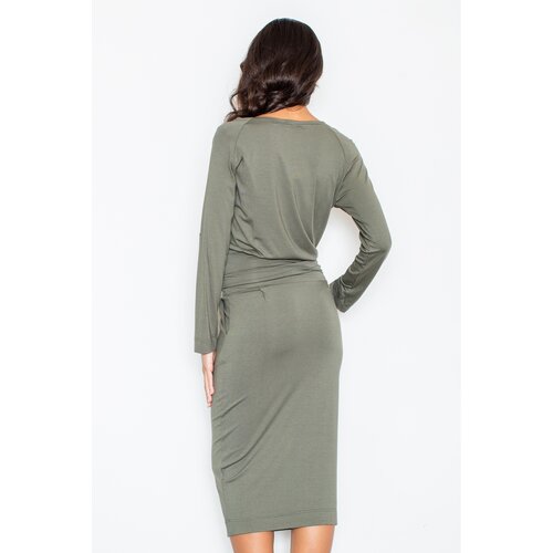 Figl Woman's Dress M246 Olive Slike