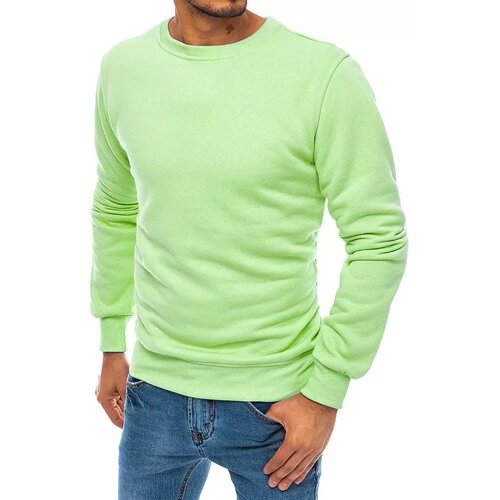 DStreet Light green smooth men's sweatshirt BX5105 Cene