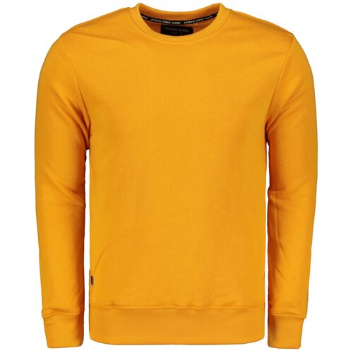Ombre Clothing Men's plain sweatshirt B978 plava | narandžasta Slike