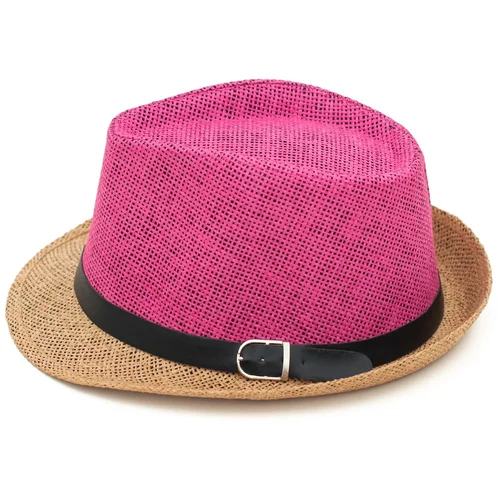 Art of Polo Woman's Hat cz15160 Light Brown/Fuchsia-1