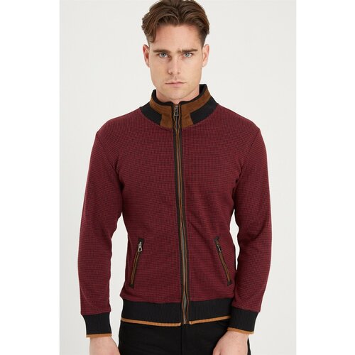Dewberry 1021 MEN&amp;#039;S SWEATSHIRT-BURGUNDY Slike