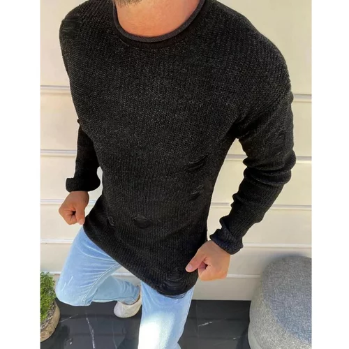 DStreet Black men's pullover sweater WX1582