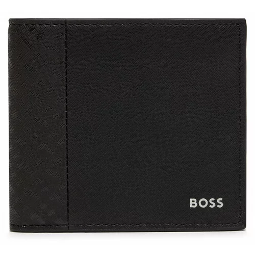Boss Velika moška denarnica Zair M 4Cc Coin 50517072 Črna