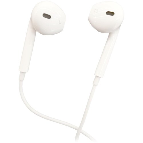 Meanit slu&amp;scaron;alice, stereo, 3,5mm, univerzalne, bele - SLUNI4 Slike