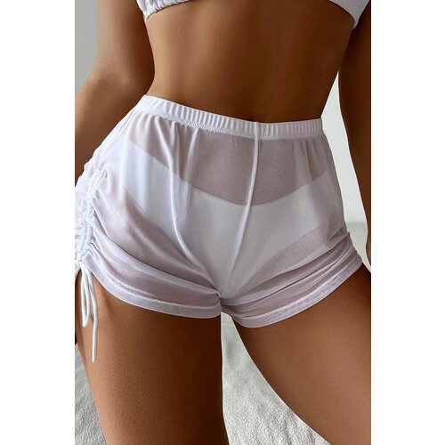 Dewberry 19529 Tulle Beach Shorts Pareo-WHITE Cijene
