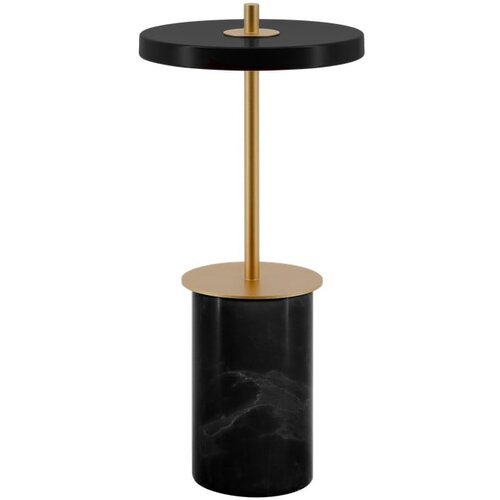 UMAGE Črna marmorna LED zatemnitvena namizna svetilka s kovinskim senčnikom (višina 25,5 cm) Asteria Move Mini – Cene