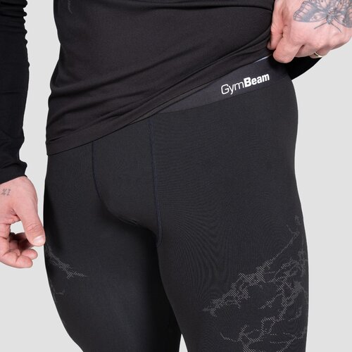 GymBeam Kompresijske tajice Static Black S Slike