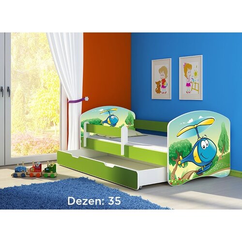 ACMA Krevet za decu Green sa fiokom 140x70 2 35 Cene