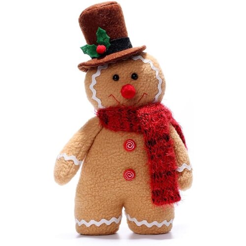 Generic Božični medenjaki, polnjene živali, mehka plišasta igrača medenjaki Gingerbread Men Pillow, polnjeni medenjaki, plišasta božična plišasta igrača, dekoracija doma za božično zabavo, (21124886) Cene