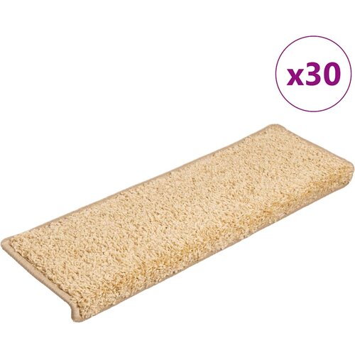 VidaXL Preproge za stopnice 30 kosov 65x21x4 cm rjava Slike