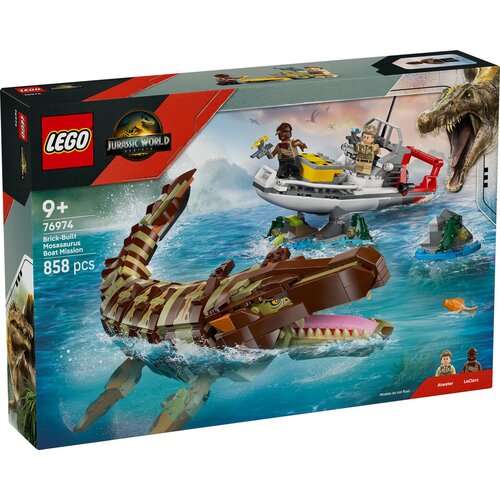Lego LEGO&amp;reg; Jurassic World - Odprava po mozazavra v iz kock sestavljenem čolnu (76974) Slike