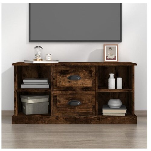  TV omarica dimljeni hrast 99,5x35,5x48 cm inženirski les Cene