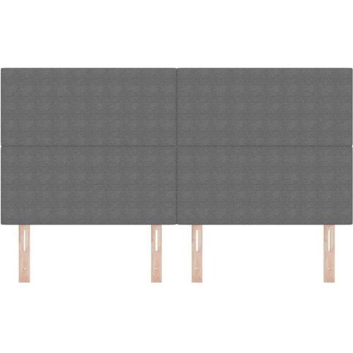  LED glava kreveta S LED lampica Svijetlo siva 180 cm Poliester Slike