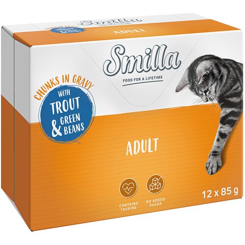 Smilla Adult zalogajčići s povrćem 12 x 85 g - Pastrva i mahune Cijene