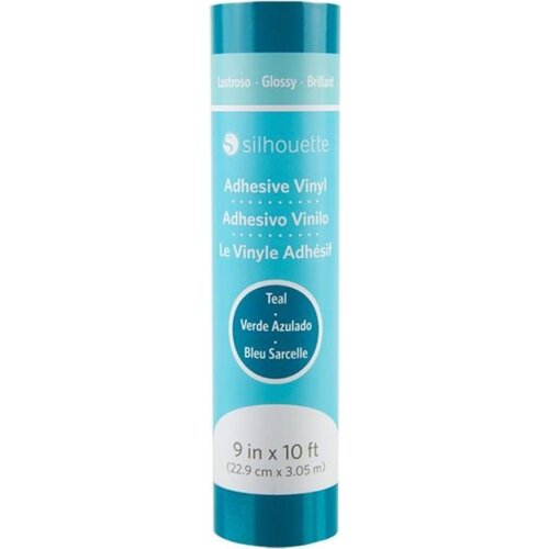 Silhouette Glossy Permanent Vinyl - 22,9 cm x 3 m - Teal Slike