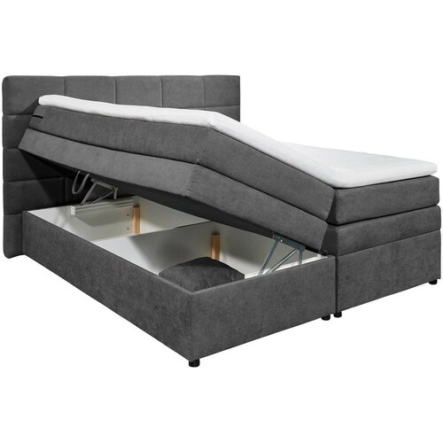 MID.YOU POSTELJA BOXSPRING 180 cm x 200 cm , umazano rjava Slike