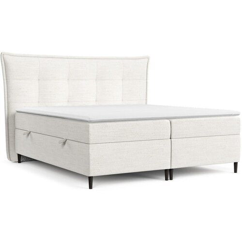 Maison de R&amp;ecirc;ve Kremno bela boxspring postelja s prostorom za shranjevanje 180x200 cm Sinai &amp;ndash; Slike