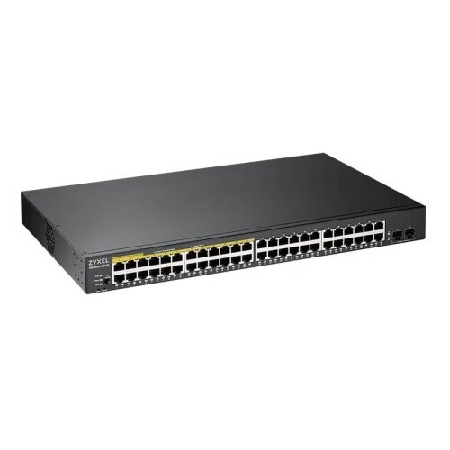 Zyxel GS1900-48HP v2, 48-portni GbE L2 Smart switch (omrežni preklopnik), 170 W, za vgradnjo v rack Cene