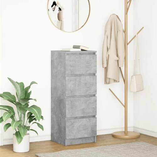 vidaXL Komoda beton siva 37,5x35x99 cm konstruirano drvo Cijene