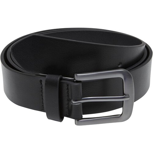 Urban Classics Belt made of lightweight synthetic leather in black/silver colour Cene