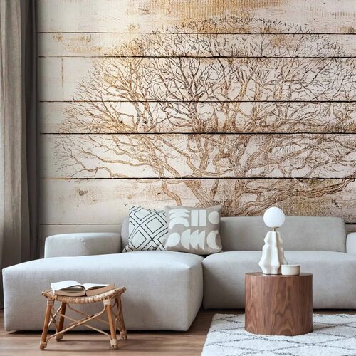  Foto tapeta - Tree on Boards 147x105 Cene
