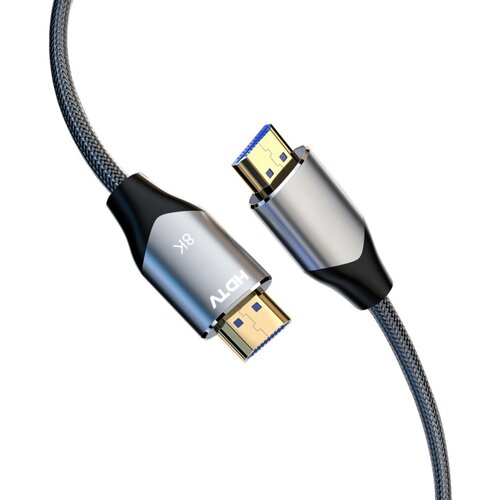 INF HDTV 2.1 HDMI kabel 8K@60Hz, pleten najlon, srebrn &mdash; 48Gbps, eARC, VRR, ALLM, QMS, QFT, 1.5/3/5/10 m 10 m, (5000289867) Cene