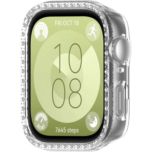 INF ovitek za huawei watch fit 3 z votlim za&scaron;čitnim pokrovom diamond pc transparent, (21553659) Cene